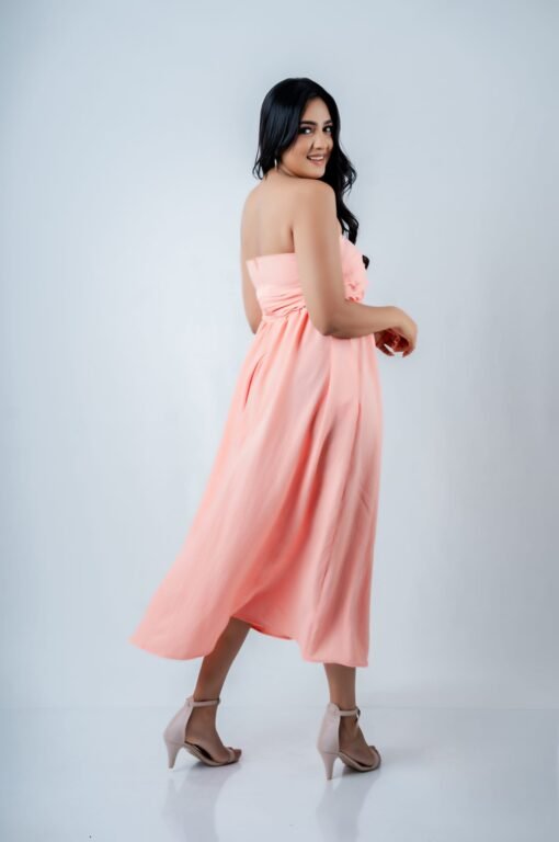 STRAPLESS MIDI DRESS - Image 3