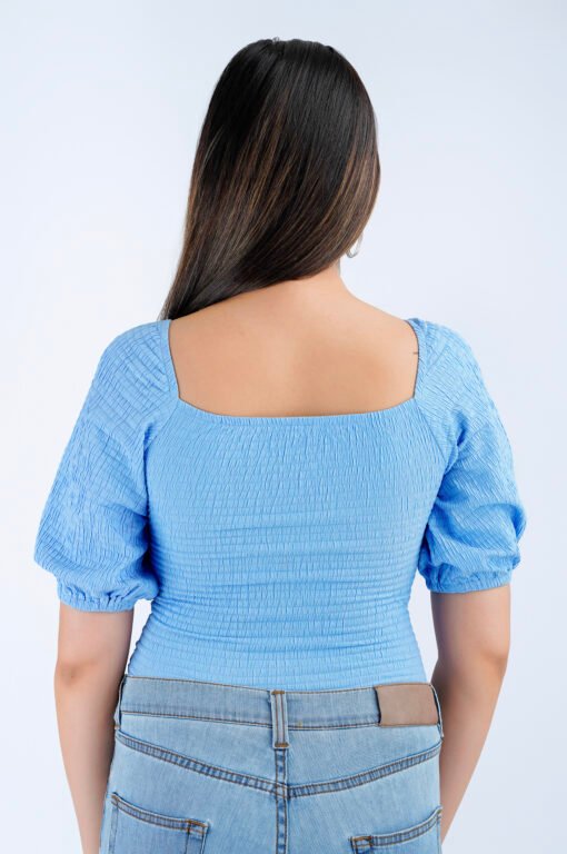 PUFF SLEEVE BUSTIER TOP - Image 3