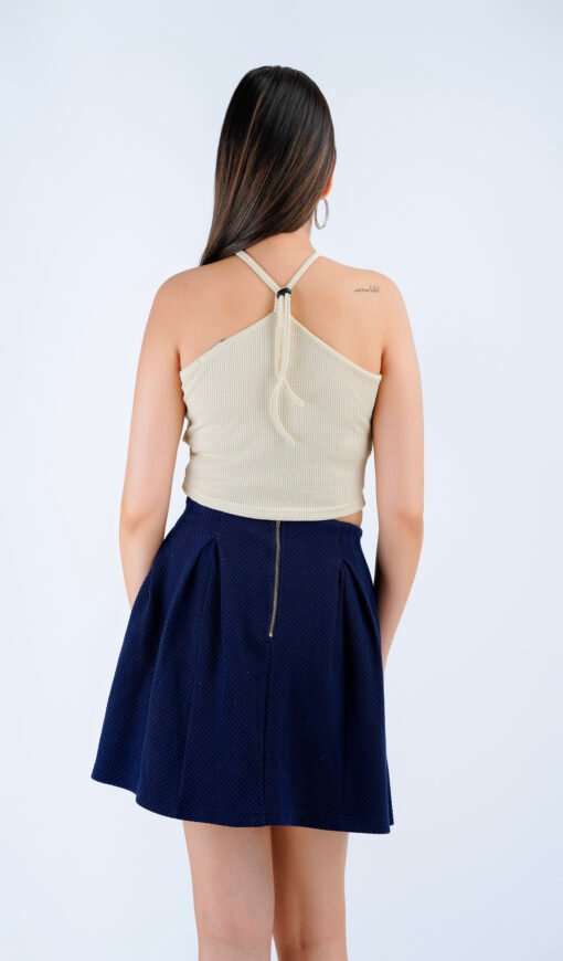 WAFFLE HALTER NECK TOP - Image 3